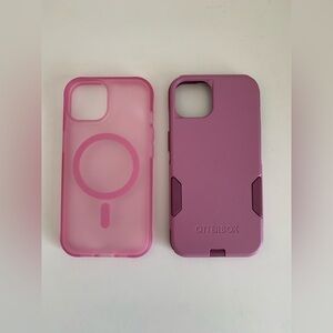iPhone 13 phone cases, set of two. One otter box